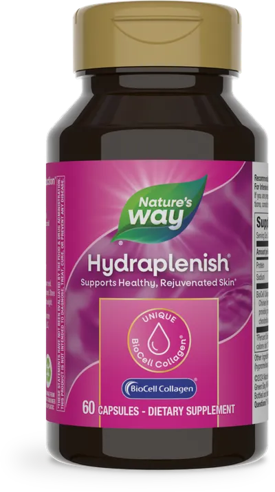 Flacon Nature's Way Hydraplenish collagène