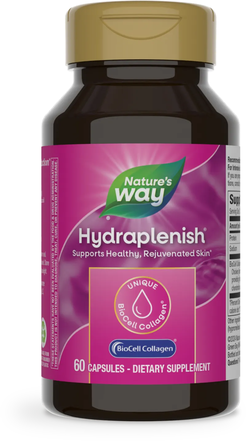 Flacon Nature's Way Hydraplenish collagène
