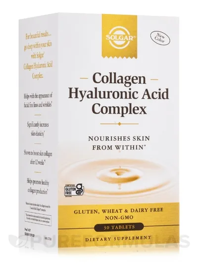 Flacon Solgar Collagen Hyaluronic Acid Complex